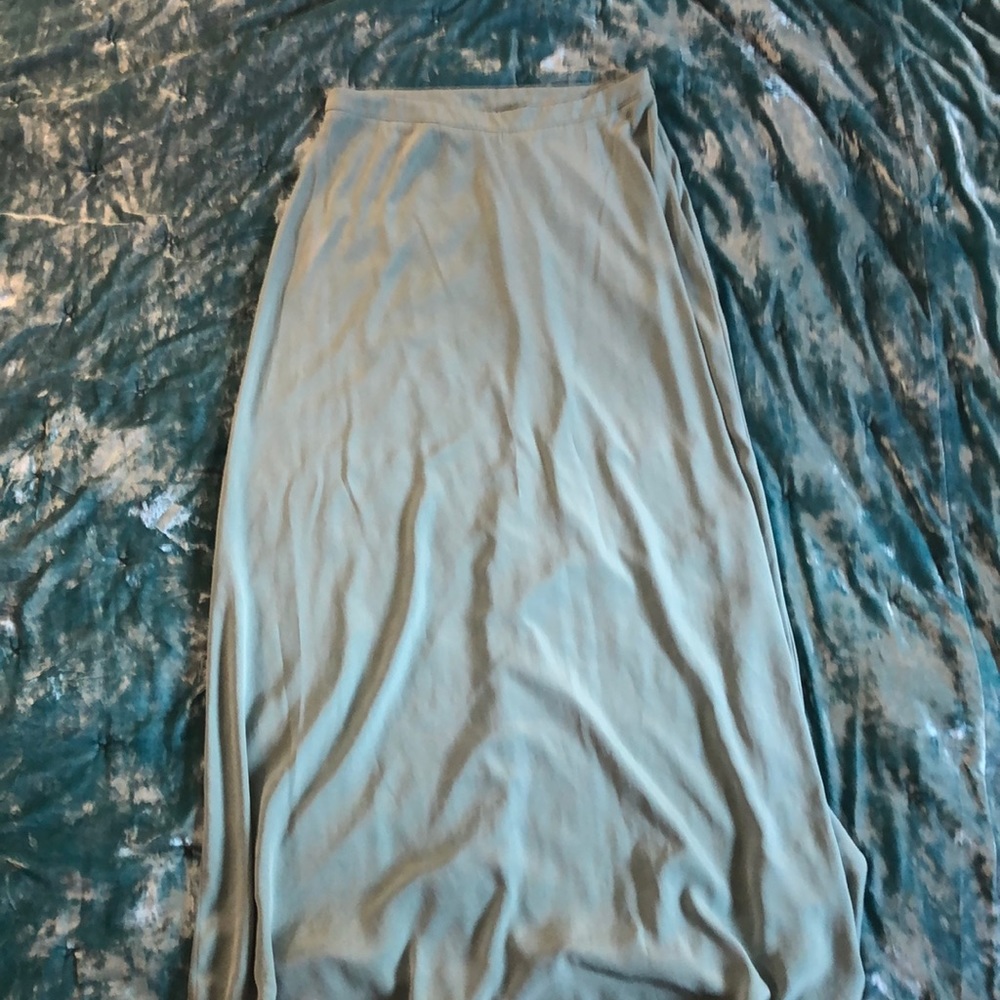 Sage green maxi skirt